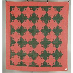 Lot #  905:  QUILT: MENNONITE PIECED QUILT.