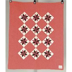 Lot #  906:  QUILT: TWO SIDED CRIB QUILT.