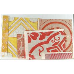 Lot #  907:  LARGE LOT OF ORIGINAL TEXTILE PRINT DRAWINGS FROM THE BATES MILL, LEWISTON MAINE.