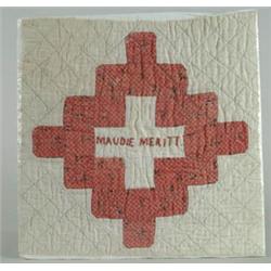 Lot #  908:  ANTIQUE QUILT SQUARE.