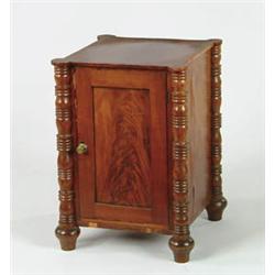 Lot #  912:  INTERESTING SHERATON BEDSIDE STAND.