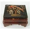 Image 1 : Lot #  914:  EMPIRE UPHOLSTERED MAHOGANY FOOT STOOL.