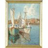 Image 1 : Lot #  916:  JENNETTE BOWMAN IRVING (American, 20th Century) GLOUCESTER HARBOR.