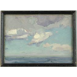Lot #  917:  ALLEN GILBERT CRAM (American, 1886-1947) “CLOUDS”.