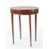 Image 1 : Lot #  919:  ONE DRAWER HEPPLEWHITE INLAID MAHOGANY STAND.