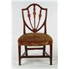 Image 1 : Lot #  922:  HEPPLEWHITE INLAID SHIELD BACK SIDE CHAIR.
