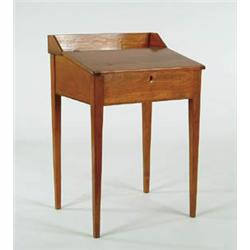 Lot #  930:  SMALL PINE SCHOOL MASTER’S DESK.