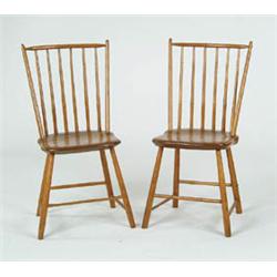 Lot #  931:  PAIR OF WINDSOR SIDE CHAIRS.