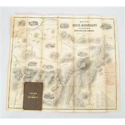 Lot #  945:  POCKET MAP OF THE WHITE MOUNTAINS, NEW HAMPSHIRE.