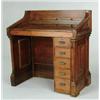 Image 1 : Lot #  955:  INTERESTING ANTIQUE WALNUT DESK.