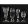 Image 1 : Lot #  967:  EIGHTEEN PIECES OF ETCHED STEMWARE.