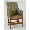 Image 1 : Lot #  987:  ANTIQUE CANADIAN UPHOLSTERED ARMCHAIR.