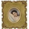 Image 1 : Lot #  999:  MINIATURE PAINTING ON PORCELAIN OF A WOMAN.