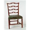 Image 1 : Lot #  1002:  CHIPPENDALE STYLE MAHOGANY RIBBON BACK SIDE CHAIR.