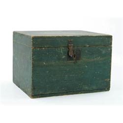 Lot #  1011:  SQUARE PAINTED BOX.