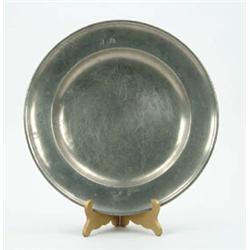 Lot #  1015:  CONTINENTAL PEWTER CHARGER.