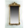 Image 1 : Lot #  1030:  CARVED WOOD AND GESSO DECORATED WALL MIRROR.