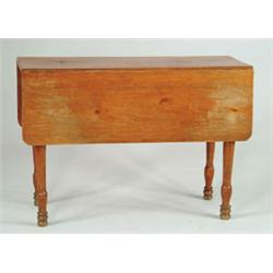 Lot #  1032:  SHERATON DROP LEAF BIRCH TABLE.