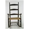 Image 1 : Lot #  1043:  BLACK LADDERBACK ROCKER.