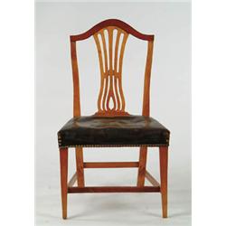 Lot #  1044:  HEPPLEWHITE SIDE CHAIR.