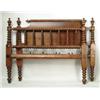 Image 1 : Lot #  1064:  ANTIQUE SPOOL HEADBOARD AND FOOT BOARD.