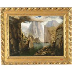 Lot #  1070:  EDWARD MERRILL (American, 1800-1884) GORGE IN MEXICO.