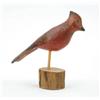 Image 1 : Lot #  1074:  CARVED AND PAINTED WOOD CARDINAL.