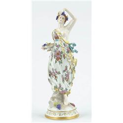 Lot #  1089:  CLASSICAL LADY FIGURINE.