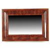 Image 1 : Lot #  1103:  EMPIRE OGEE MAHOGANY RECTANGULAR MIRROR.