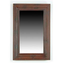 Lot #  1104:  EMPIRE OGEE MAHOGANY RECTANGULAR MIRROR.
