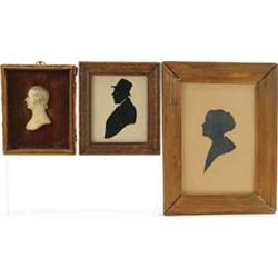 Lot #  1107:  THREE SILHOUETTES.