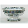 Image 1 : Lot #  1122:  DECORATED IRONSTONE FOOTED PUNCH BOWL.