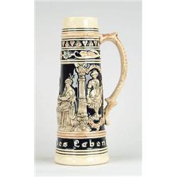 Lot #  1123:  LARGE GERMAN POTTERY STEIN.