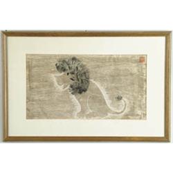 Lot #  1126:  CLEMENT HURD (American, 1908-1988) THE LION.