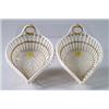 Image 1 : Lot #  1127:  PAIR OF PORCELAIN OPEN LEAF BASKET DISHES.