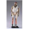 Image 1 : Lot #  1154:  20TH CENTURY CARVING OF BEARDED MAN WITH PINNED ARMS AND LEGS WHICH ARTICULATE.