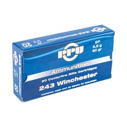 PPU 243WIN SP 90GR - 200 Rounds