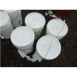 Qty 4  5-gallon unopened pails of Ice Melt