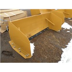 7ft snow pusher w/steel cutting edge -New