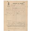 Image 1 : Titanic Account of Wages