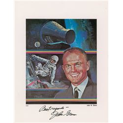 John Glenn Signed Print
