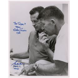 Wally Schirra and Gordon Cooper Signed Photograph