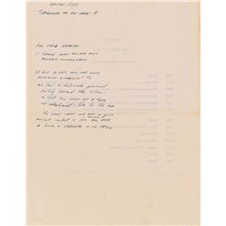 Edward H. White II Handwritten Notes