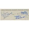 Image 3 : Apollo 11 TLI Chart Signed by (12) Apollo Astronauts