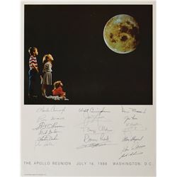 Apollo Reunion 1986 Multi-Signed Poster