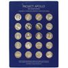Image 1 : Project Apollo Franklin Mint Medallion Set