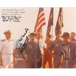 Gene Cernan and John Young Signed Photograph