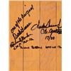 Image 1 : Apollo 12 Crew-Signed Houston Basketball Court Floor Piece