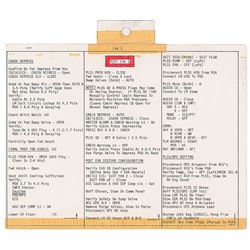 Dave Scott's Apollo 15 EVA Cue Card