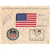 Image 1 : Apollo 16 Crew-Signed Flown Flag Presentation